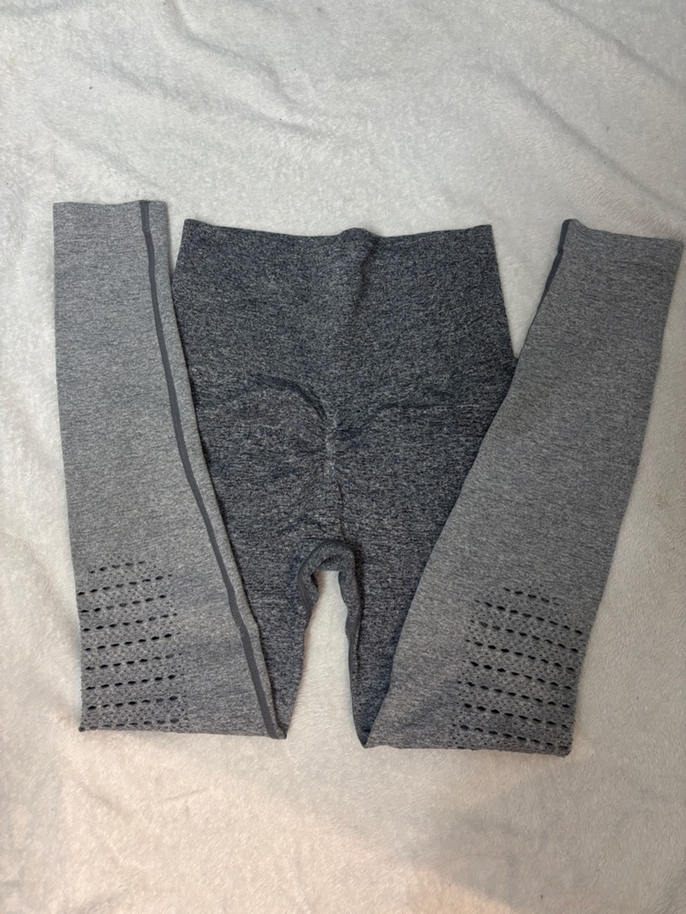 Women’s Gray Butt Scrunch Seamless High-Waist Active Leggings